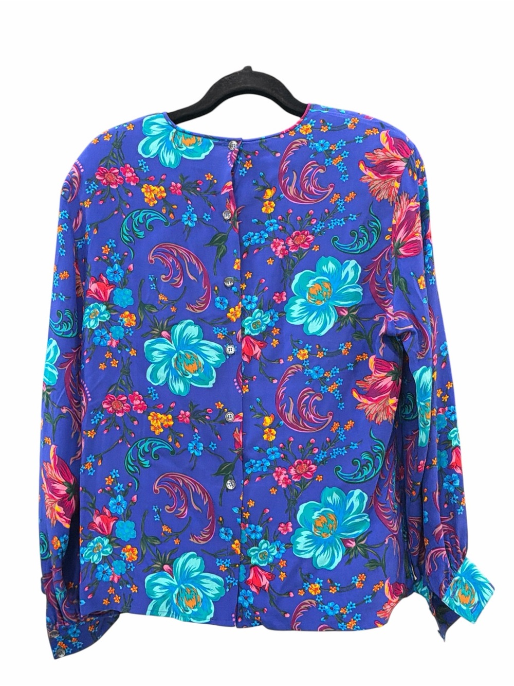 Vintage Liz Claiborne Collection Floral 2 Piece 100% Silk Skirt Set Medium - Picture 6 of 7
